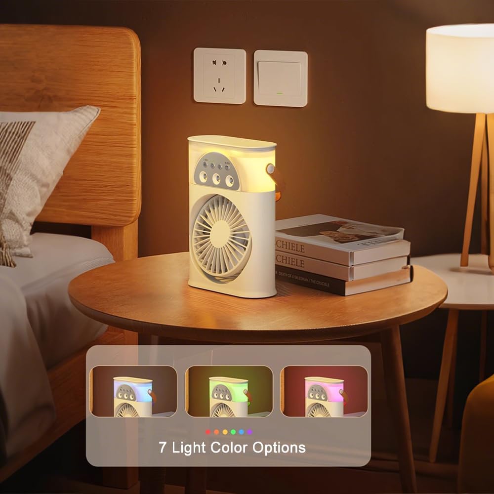 USB Desk Humidifier Portable Fan