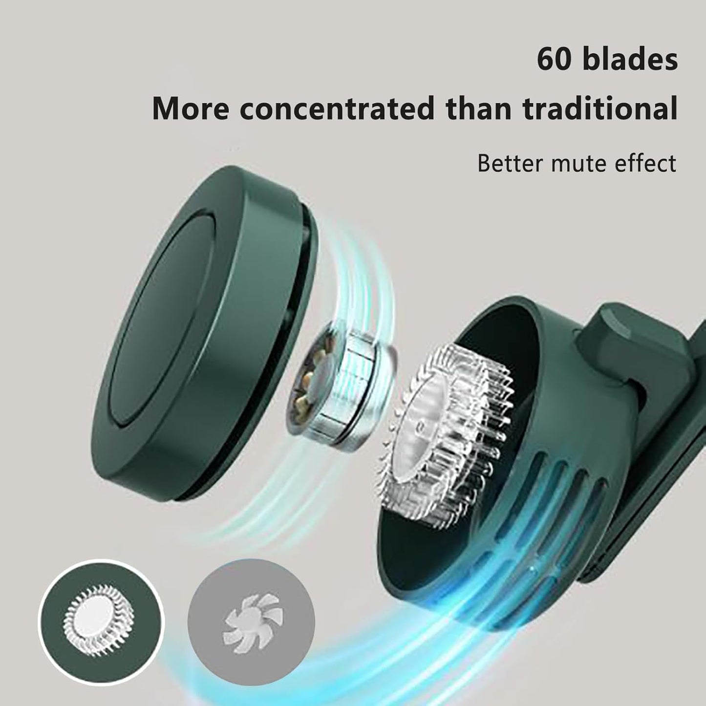 Portable Silent Mini Bladeless Electric Fan