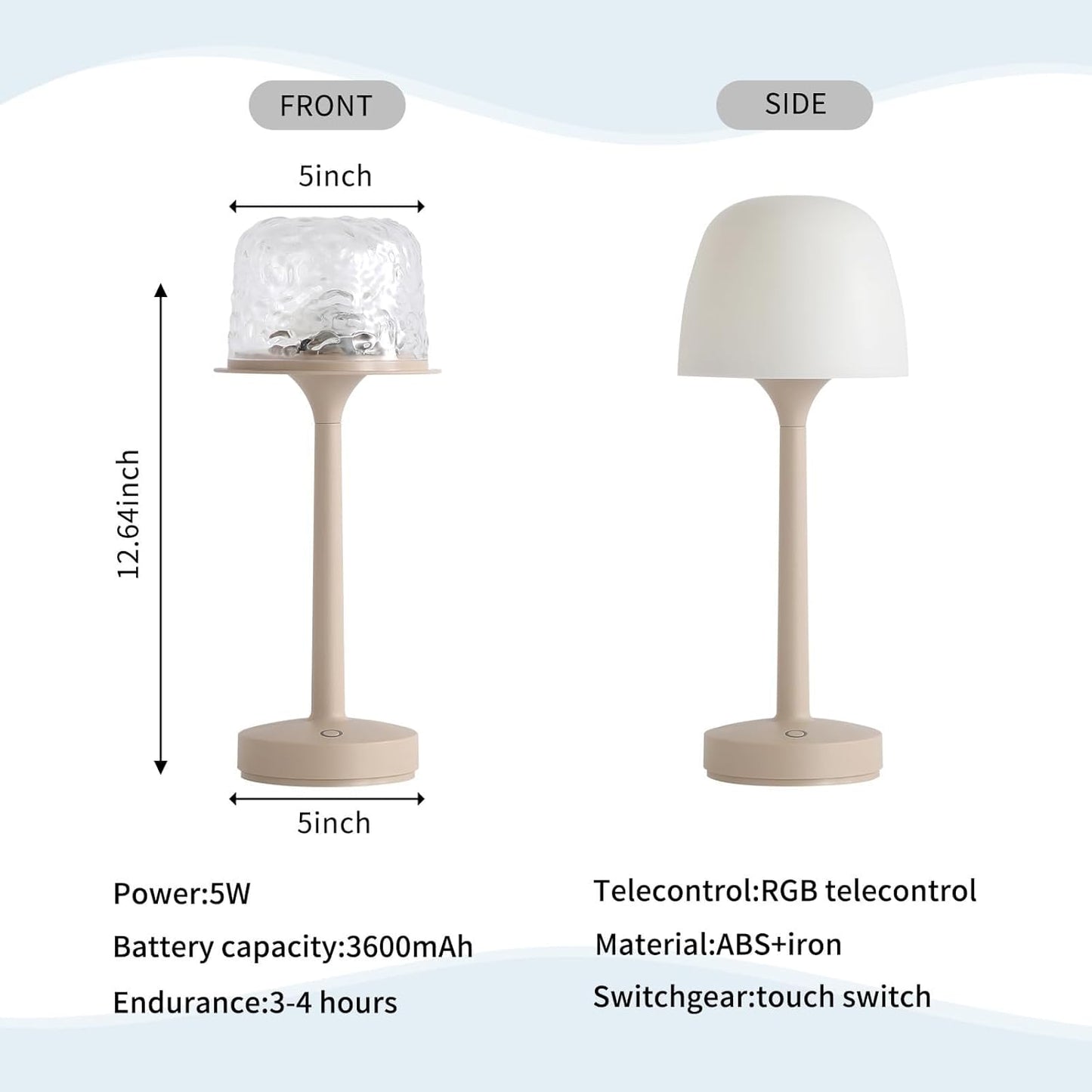 Ocean Wave Cordless Projector Lamp