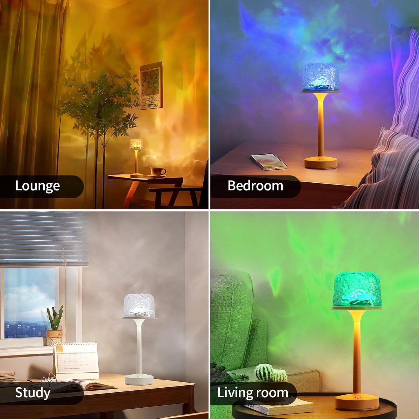 Ocean Wave Cordless Projector Lamp