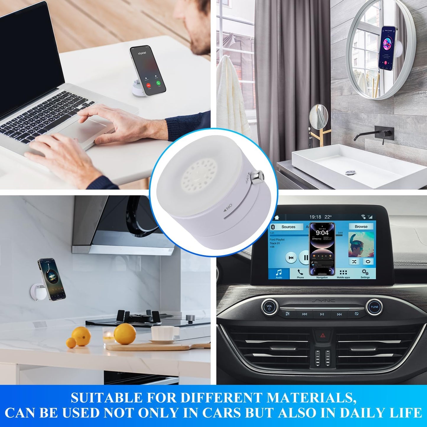Vacuum Magnetic Suction Phone Holder