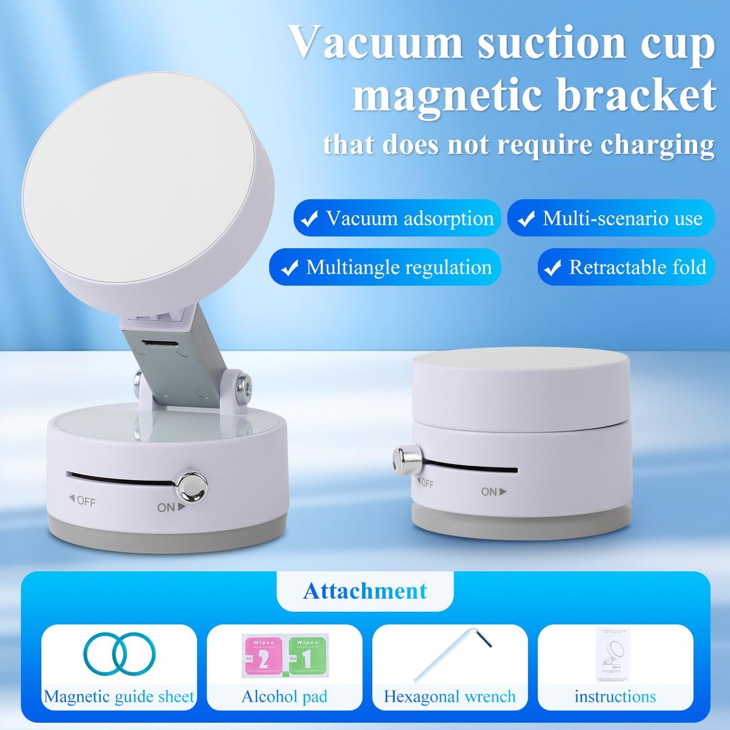 Vacuum Magnetic Suction Phone Holder