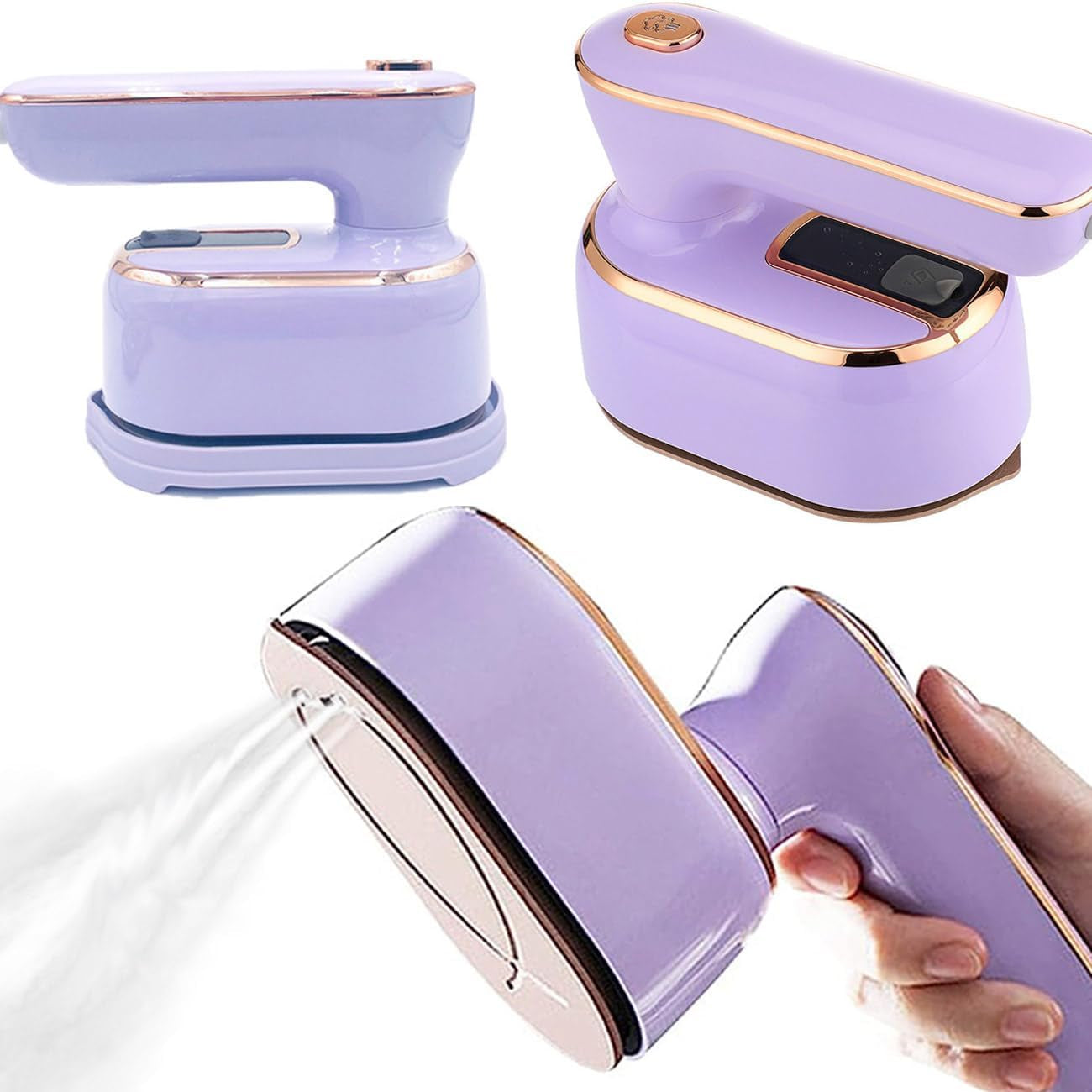 Travel Steamer Iron for Clothes Mini: Handheld Size Portable Fabric Clothing Steamers Small Hand Garment Electric Steam Ironing Machine for Dress Shirt Plancha a De Vapor Para Ropa Portatil
