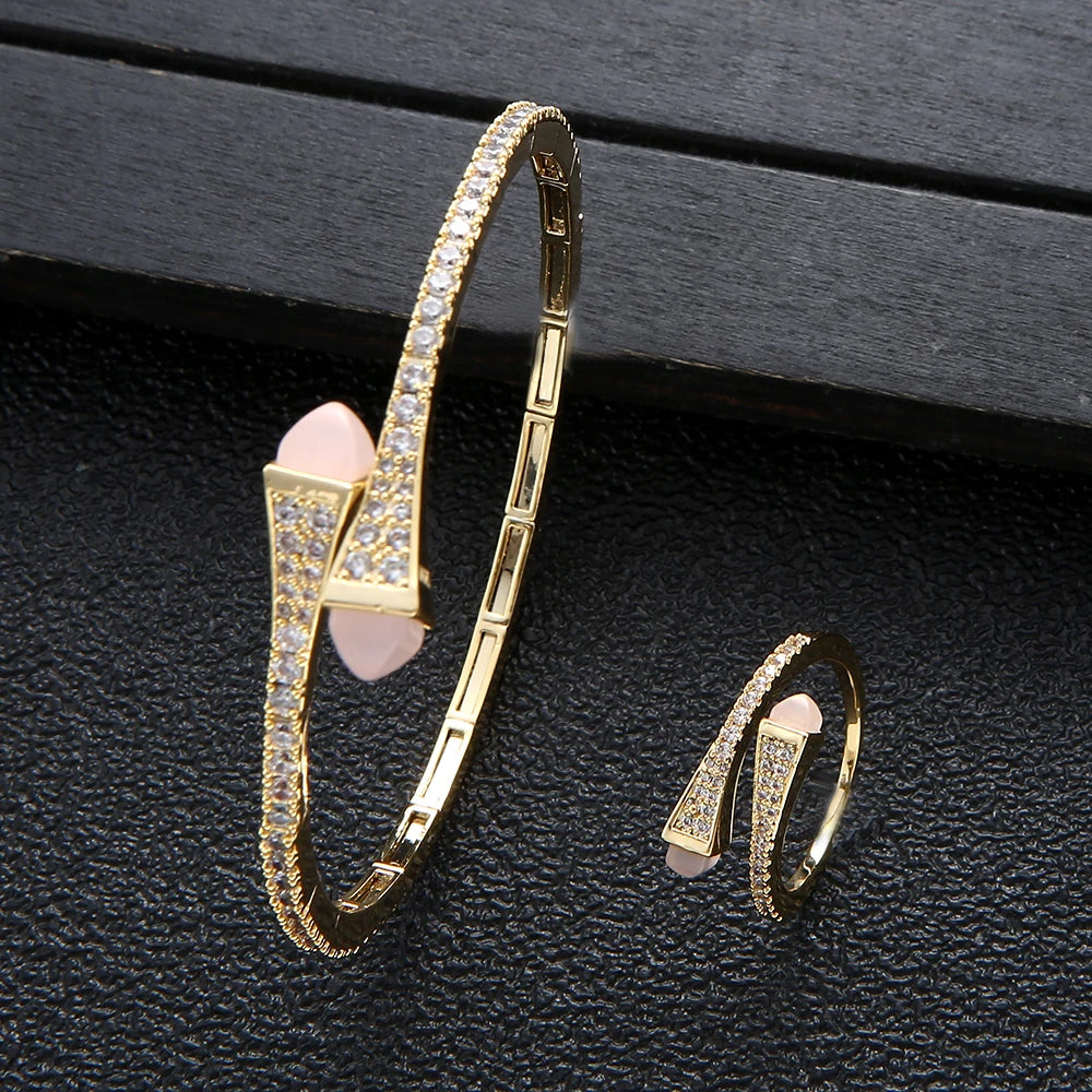 Luxury Dubai Bangle Ring Set