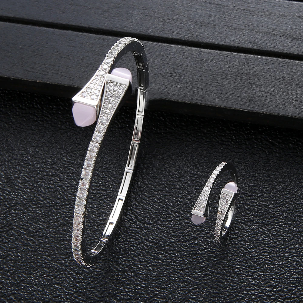 Luxury Dubai Bangle Ring Set