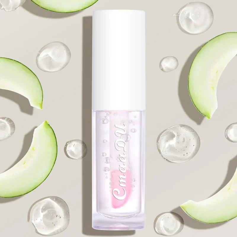 Color Changing Jelly Lip Oil Strawberry Cherry Fruity Lip Gloss Natural Lasting Moisturizing Reduce Lip Lines Plumping Lips Care