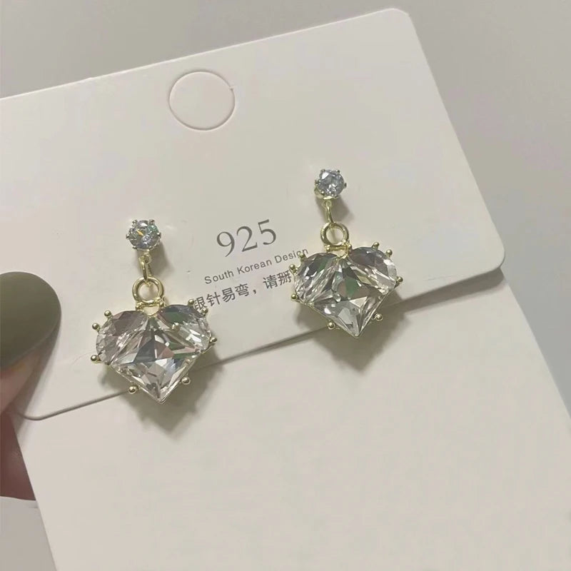 Pink Love Zircon Earrings