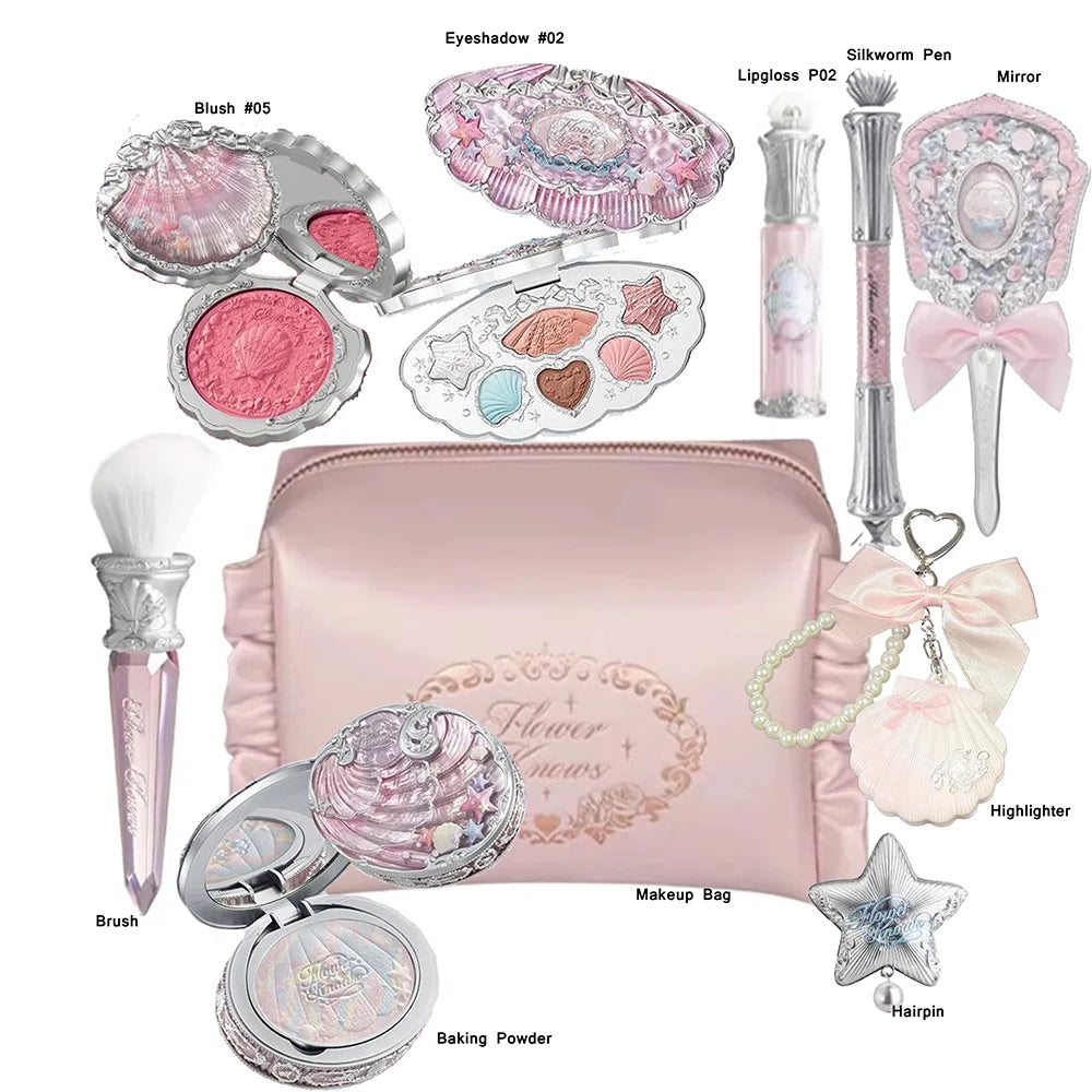 Flower knows Shell Pearl Collection Makeup Set