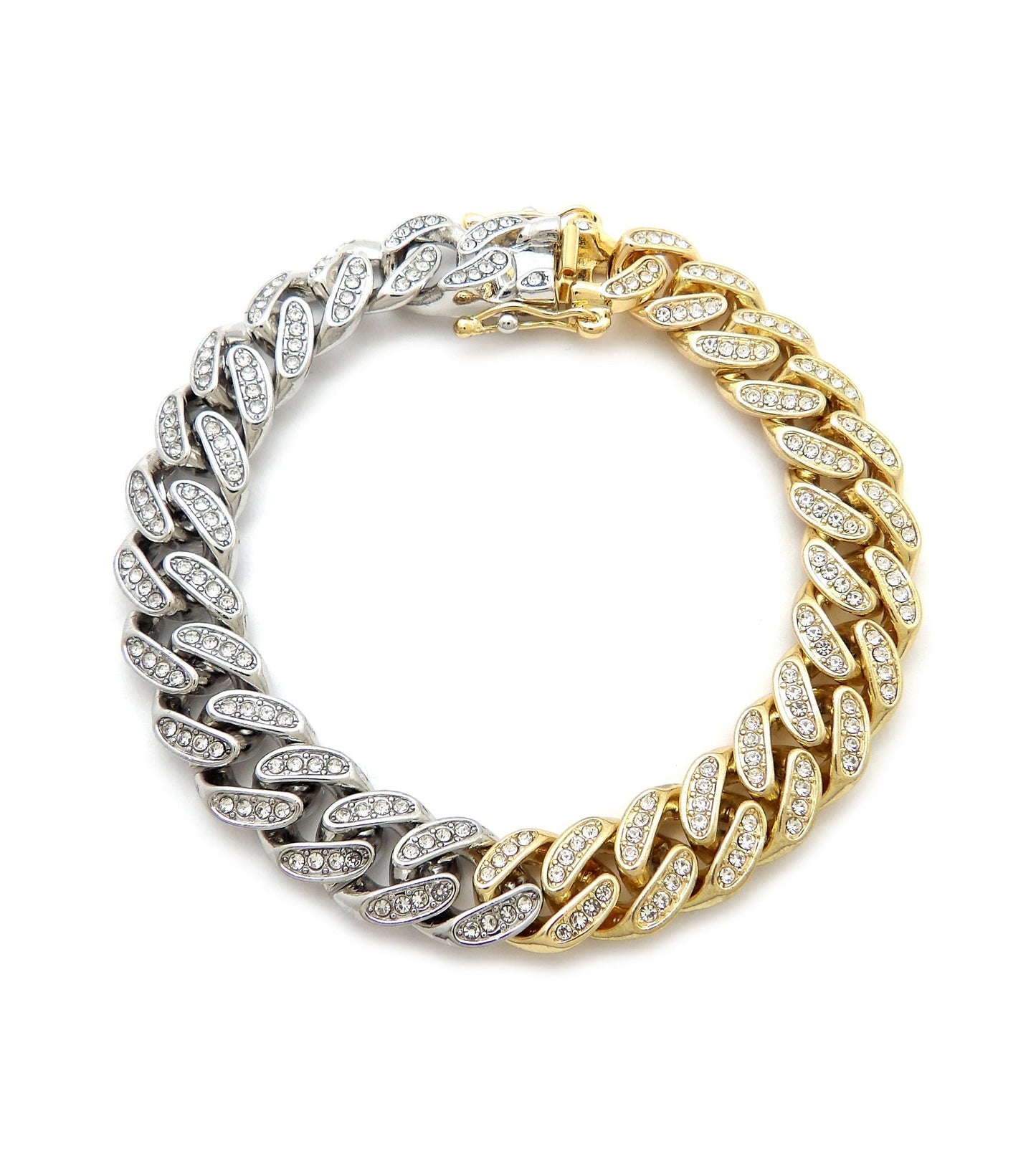 Two Tone Cuban Chain Anklet