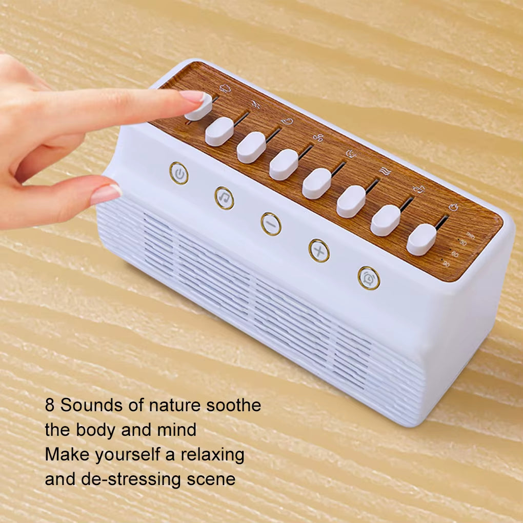 3 in 1 Bluetooth Speaker White Noise Sleep Aid Night Light Humidifier All-In-One Machine Free Combination of 8 Goup Nature Sound