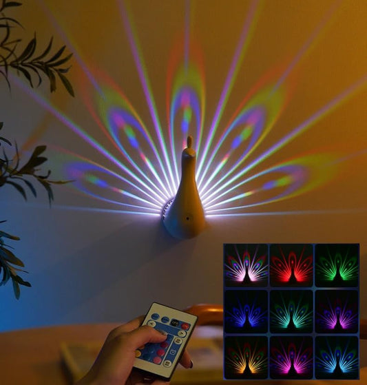 Peacock Wall Light