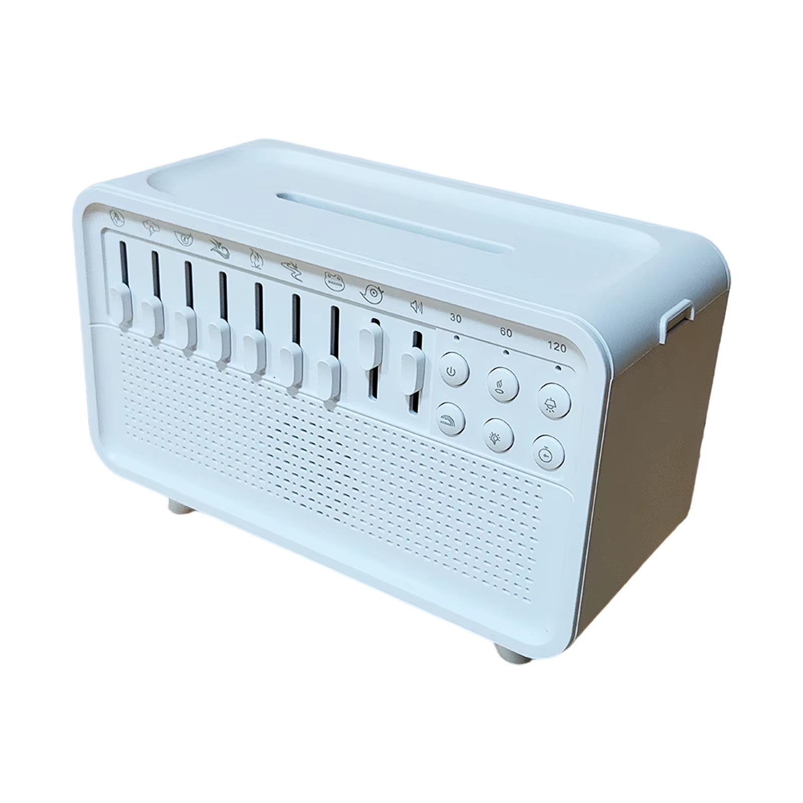3 in 1 Bluetooth Speaker White Noise Sleep Aid Night Light Humidifier All-In-One Machine Free Combination of 8 Goup Nature Sound
