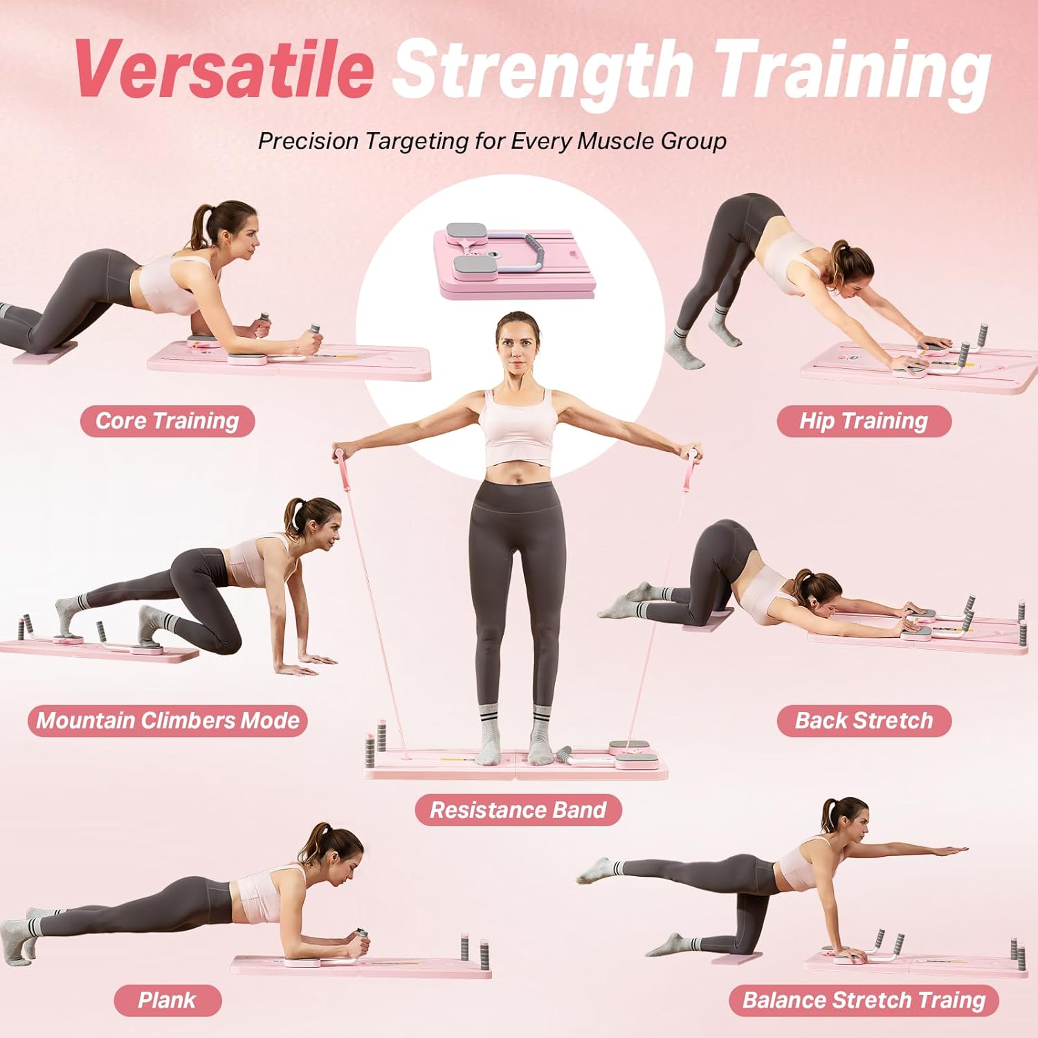 Portable Home Pilates Board 
