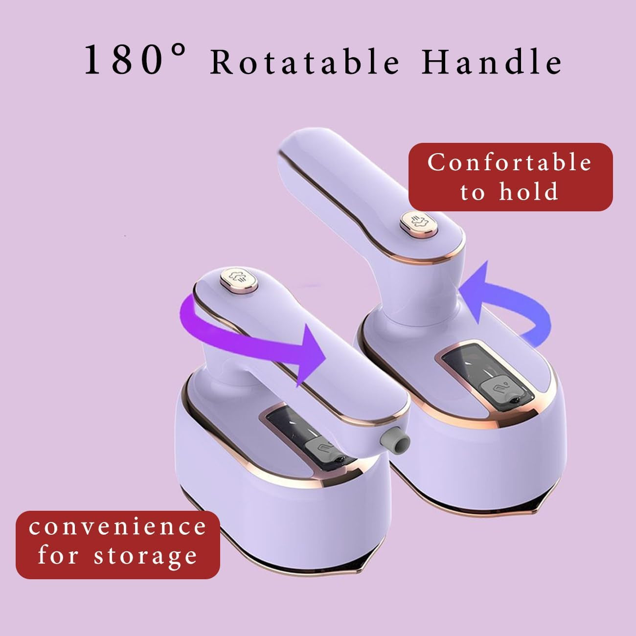 Travel Steamer Iron for Clothes Mini: Handheld Size Portable Fabric Clothing Steamers Small Hand Garment Electric Steam Ironing Machine for Dress Shirt Plancha a De Vapor Para Ropa Portatil