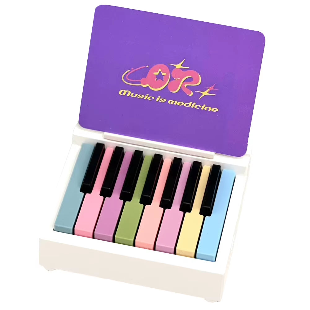 2025 Olivia Piano Calendar 15 Keys Mini Piano Calendar Desktop Peripheral Ornaments with 27 Music Calendar Cards 26 Songs Gifts
