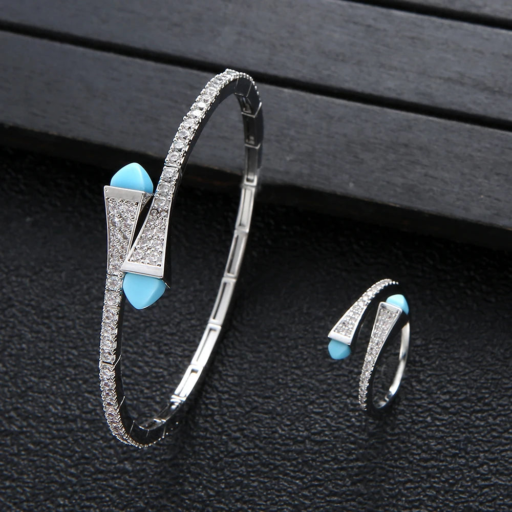 Luxury Dubai Bangle Ring Set