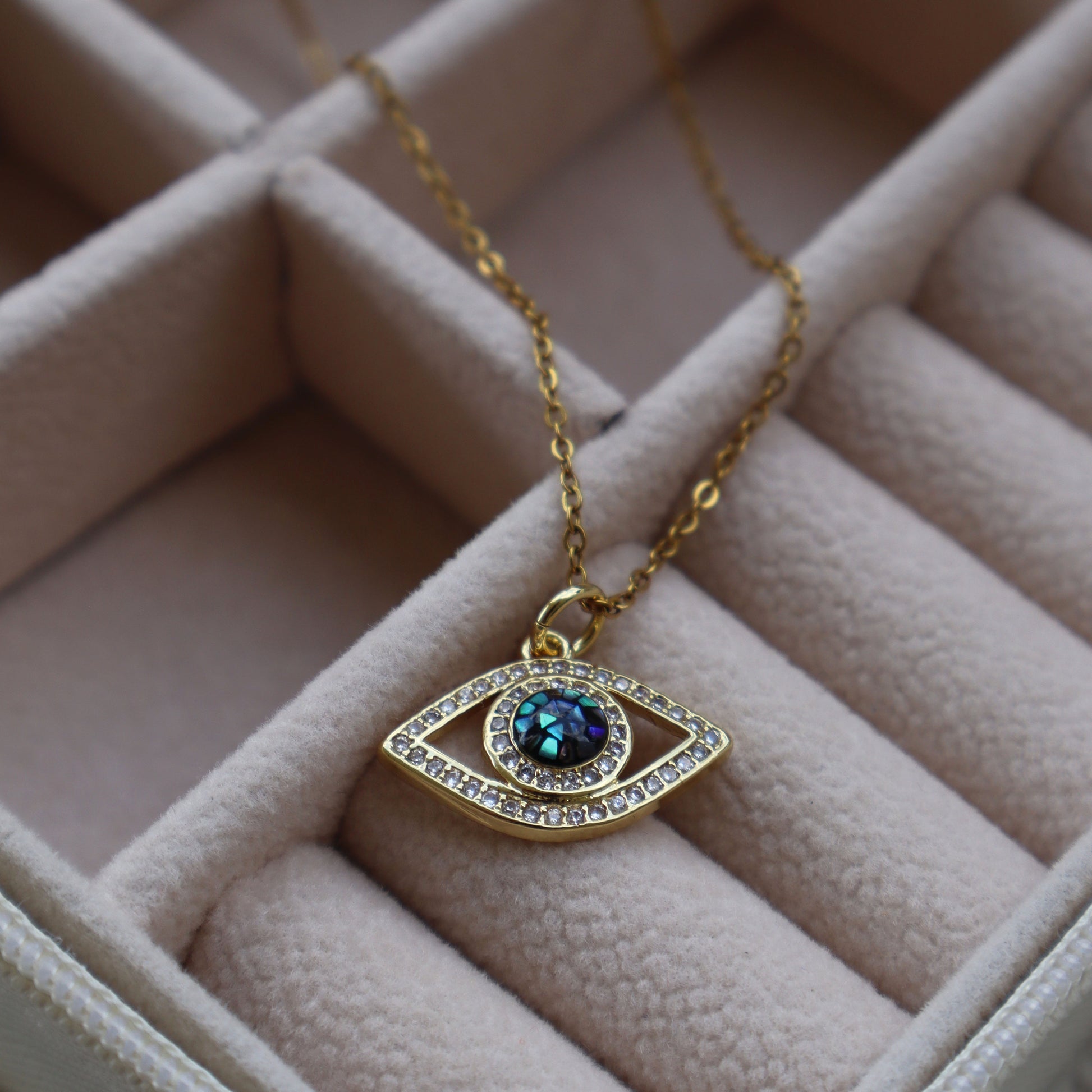 Sparkly Evil Eye Necklace