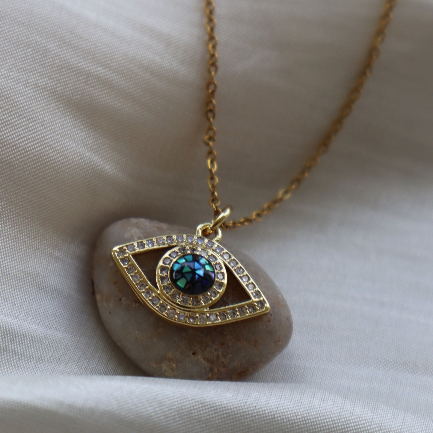 Sparkly Evil Eye Necklace